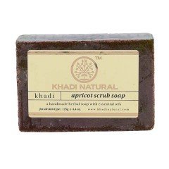 Khadi Natural Herbal Apricot Scrub Soap 125g(Set of 2)